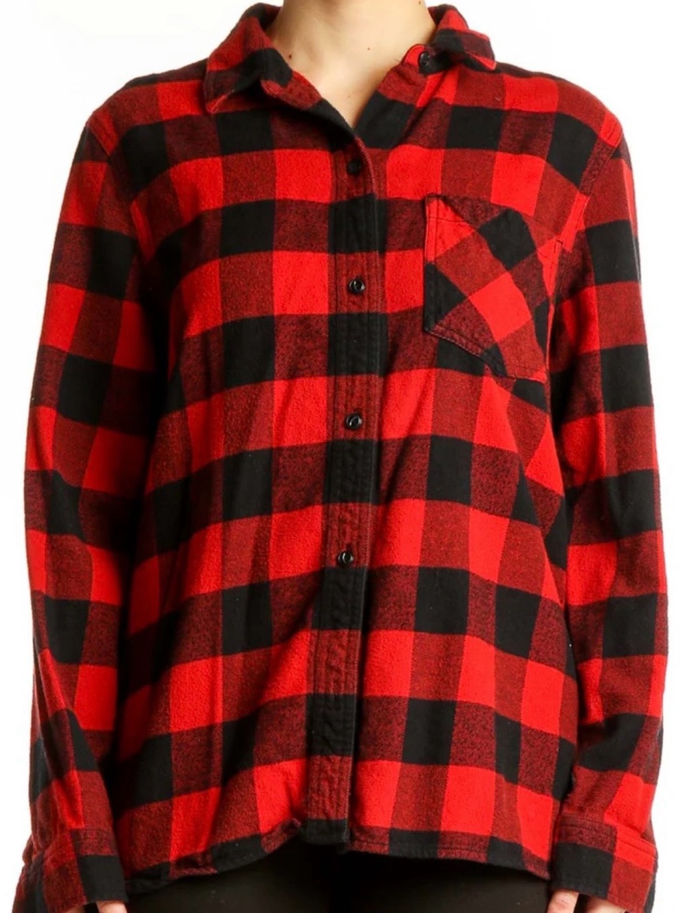 Madewell Buffalo Check Plaid Flannel Button-Down Shirt